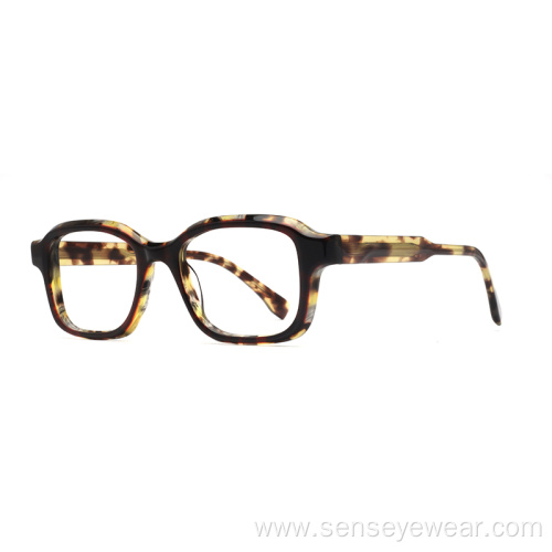 Vintage Design Square Acetate Eyeglasses Frame